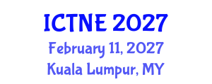 International Conference on Telecommunications and Network Engineering (ICTNE) February 11, 2027 - Kuala Lumpur, Malaysia International Conference on Telecommunications and Network Engineering (ICTNE) February 11, 2027 - Kuala Lumpur, Malaysia