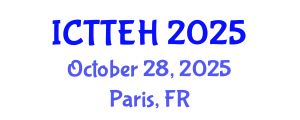 International Conference on Telehealth, Telemedicine and e-Health (ICTTEH) October 28, 2025 - Paris, France