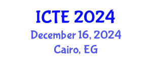 International Conference on Textile Engineering (ICTE) December 16, 2024 - Cairo, Egypt