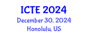 International Conference on Textile Engineering (ICTE) December 30, 2024 - Honolulu, United States