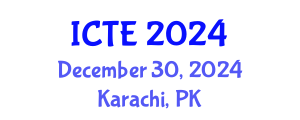 International Conference on Textile Engineering (ICTE) December 30, 2024 - Karachi, Pakistan