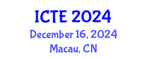 International Conference on Textile Engineering (ICTE) December 16, 2024 - Macau, China