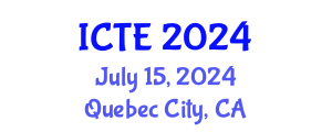 International Conference on Textile Engineering (ICTE) July 15, 2024 - Quebec City, Canada