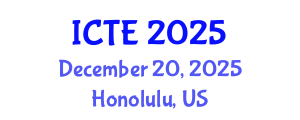 International Conference on Textile Engineering (ICTE) December 20, 2025 - Honolulu, United States