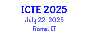 International Conference on Textile Engineering (ICTE) July 22, 2025 - Rome, Italy