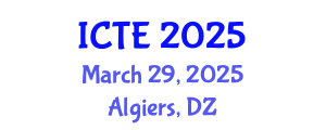 International Conference on Textile Engineering (ICTE) March 29, 2025 - Algiers, Algeria