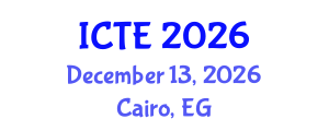 International Conference on Textile Engineering (ICTE) December 13, 2026 - Cairo, Egypt International Conference on Textile Engineering (ICTE) December 13, 2026 - Cairo, Egypt