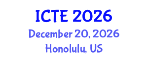 International Conference on Textile Engineering (ICTE) December 20, 2026 - Honolulu, United States International Conference on Textile Engineering (ICTE) December 20, 2026 - Honolulu, United States