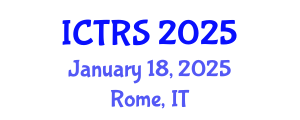 International Conference on Theology and Religious Studies (ICTRS) January 18, 2025 - Rome, Italy