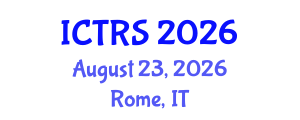 International Conference on Theology and Religious Studies (ICTRS) August 23, 2026 - Rome, Italy International Conference on Theology and Religious Studies (ICTRS) August 23, 2026 - Rome, Italy