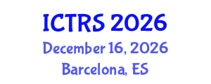 International Conference on Theology and Religious Studies (ICTRS) December 16, 2026 - Barcelona, Spain International Conference on Theology and Religious Studies (ICTRS) December 16, 2026 - Barcelona, Spain