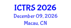 International Conference on Theology and Religious Studies (ICTRS) December 09, 2026 - Macau, China International Conference on Theology and Religious Studies (ICTRS) December 09, 2026 - Macau, China