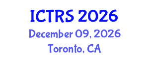 International Conference on Theology and Religious Studies (ICTRS) December 09, 2026 - Toronto, Canada International Conference on Theology and Religious Studies (ICTRS) December 09, 2026 - Toronto, Canada