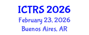 International Conference on Theology and Religious Studies (ICTRS) February 23, 2026 - Buenos Aires, Argentina International Conference on Theology and Religious Studies (ICTRS) February 23, 2026 - Buenos Aires, Argentina