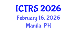 International Conference on Theology and Religious Studies (ICTRS) February 16, 2026 - Manila, Philippines International Conference on Theology and Religious Studies (ICTRS) February 16, 2026 - Manila, Philippines