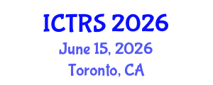 International Conference on Theology and Religious Studies (ICTRS) June 15, 2026 - Toronto, Canada International Conference on Theology and Religious Studies (ICTRS) June 15, 2026 - Toronto, Canada