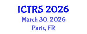 International Conference on Theology and Religious Studies (ICTRS) March 30, 2026 - Paris, France International Conference on Theology and Religious Studies (ICTRS) March 30, 2026 - Paris, France