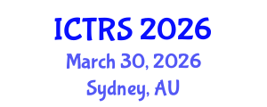 International Conference on Theology and Religious Studies (ICTRS) March 30, 2026 - Sydney, Australia International Conference on Theology and Religious Studies (ICTRS) March 30, 2026 - Sydney, Australia