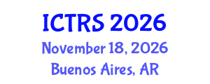 International Conference on Theology and Religious Studies (ICTRS) November 18, 2026 - Buenos Aires, Argentina International Conference on Theology and Religious Studies (ICTRS) November 18, 2026 - Buenos Aires, Argentina