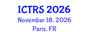International Conference on Theology and Religious Studies (ICTRS) November 18, 2026 - Paris, France International Conference on Theology and Religious Studies (ICTRS) November 18, 2026 - Paris, France