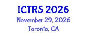International Conference on Theology and Religious Studies (ICTRS) November 29, 2026 - Toronto, Canada International Conference on Theology and Religious Studies (ICTRS) November 29, 2026 - Toronto, Canada