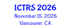 International Conference on Theology and Religious Studies (ICTRS) November 15, 2026 - Vancouver, Canada International Conference on Theology and Religious Studies (ICTRS) November 15, 2026 - Vancouver, Canada