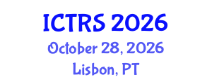 International Conference on Theology and Religious Studies (ICTRS) October 28, 2026 - Lisbon, Portugal International Conference on Theology and Religious Studies (ICTRS) October 28, 2026 - Lisbon, Portugal