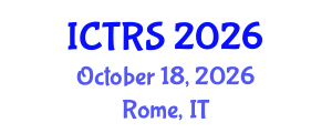 International Conference on Theology and Religious Studies (ICTRS) October 18, 2026 - Rome, Italy International Conference on Theology and Religious Studies (ICTRS) October 18, 2026 - Rome, Italy