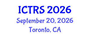 International Conference on Theology and Religious Studies (ICTRS) September 20, 2026 - Toronto, Canada International Conference on Theology and Religious Studies (ICTRS) September 20, 2026 - Toronto, Canada