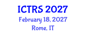 International Conference on Theology and Religious Studies (ICTRS) February 18, 2027 - Rome, Italy International Conference on Theology and Religious Studies (ICTRS) February 18, 2027 - Rome, Italy