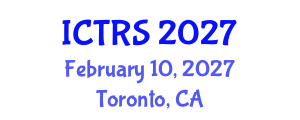 International Conference on Theology and Religious Studies (ICTRS) February 10, 2027 - Toronto, Canada International Conference on Theology and Religious Studies (ICTRS) February 10, 2027 - Toronto, Canada