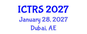 International Conference on Theology and Religious Studies (ICTRS) January 28, 2027 - Dubai, United Arab Emirates International Conference on Theology and Religious Studies (ICTRS) January 28, 2027 - Dubai, United Arab Emirates