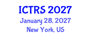 International Conference on Theology and Religious Studies (ICTRS) January 28, 2027 - New York, United States International Conference on Theology and Religious Studies (ICTRS) January 28, 2027 - New York, United States
