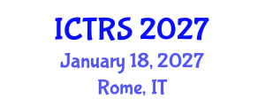 International Conference on Theology and Religious Studies (ICTRS) January 18, 2027 - Rome, Italy International Conference on Theology and Religious Studies (ICTRS) January 18, 2027 - Rome, Italy