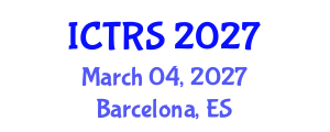 International Conference on Theology and Religious Studies (ICTRS) March 04, 2027 - Barcelona, Spain International Conference on Theology and Religious Studies (ICTRS) March 04, 2027 - Barcelona, Spain