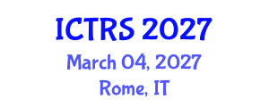 International Conference on Theology and Religious Studies (ICTRS) March 04, 2027 - Rome, Italy International Conference on Theology and Religious Studies (ICTRS) March 04, 2027 - Rome, Italy