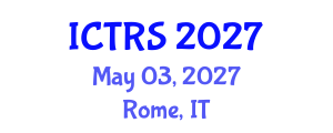International Conference on Theology and Religious Studies (ICTRS) May 03, 2027 - Rome, Italy International Conference on Theology and Religious Studies (ICTRS) May 03, 2027 - Rome, Italy