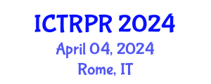International Conference on Theology, Religion and Philosophy of Religion (ICTRPR) April 04, 2024 - Rome, Italy