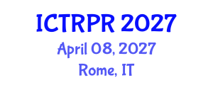 International Conference on Theology, Religion and Philosophy of Religion (ICTRPR) April 08, 2027 - Rome, Italy International Conference on Theology, Religion and Philosophy of Religion (ICTRPR) April 08, 2027 - Rome, Italy
