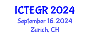 International Conference on Theoretical and Experimental General Relativity (ICTEGR) September 16, 2024 - Zurich, Switzerland