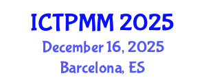 International Conference on Theoretical Physics and Mathematical Models (ICTPMM) December 16, 2025 - Barcelona, Spain