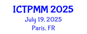 International Conference on Theoretical Physics and Mathematical Models (ICTPMM) July 19, 2025 - Paris, France