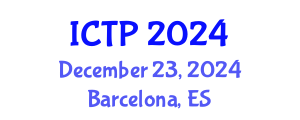 International Conference on Theoretical Physics (ICTP) December 23, 2024 - Barcelona, Spain