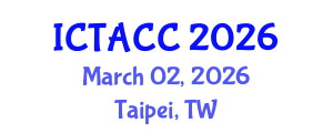 International Conference on Theory and Applications of Computational Chemistry (ICTACC) March 02, 2026 - Taipei, Taiwan International Conference on Theory and Applications of Computational Chemistry (ICTACC) March 02, 2026 - Taipei, Taiwan