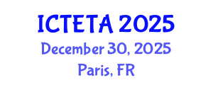 International Conference on Thermal Engineering Theory and Applications (ICTETA) December 30, 2025 - Paris, France