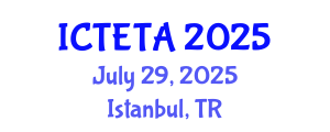 International Conference on Thermal Engineering Theory and Applications (ICTETA) July 29, 2025 - Istanbul, Turkey