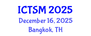 International Conference on Thermodynamics and Statistical Mechanics (ICTSM) December 16, 2025 - Bangkok, Thailand