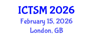 International Conference on Thermodynamics and Statistical Mechanics (ICTSM) February 15, 2026 - London, United Kingdom