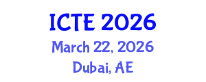 International Conference on Thermoelectrics (ICTE) March 22, 2026 - Dubai, United Arab Emirates