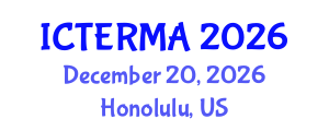 International Conference on Tissue Engineering and Regenerative Medicine Applications (ICTERMA) December 20, 2026 - Honolulu, United States International Conference on Tissue Engineering and Regenerative Medicine Applications (ICTERMA) December 20, 2026 - Honolulu, United States